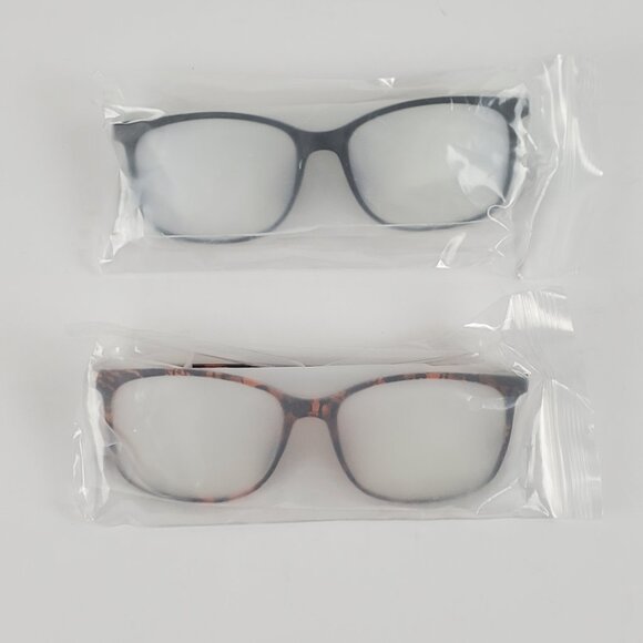 Blue Light Blocking Eye Glasses 2 Pack NWOT Unisex Computer Gaming TV Phones - Picture 1 of 6